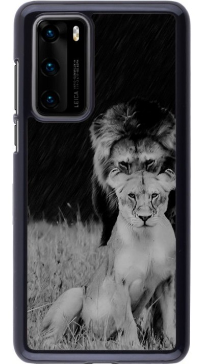 Coque Huawei P40 - Angry lions