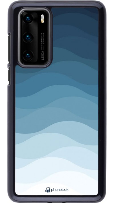 Coque Huawei P40 - Flat Blue Waves