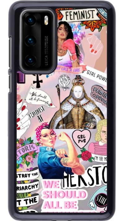 Coque Huawei P40 - Girl Power Collage