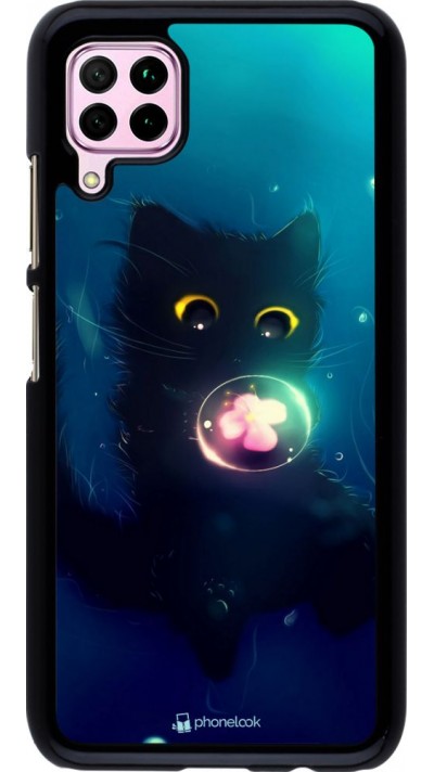 Coque Huawei P40 Lite - Cute Cat Bubble