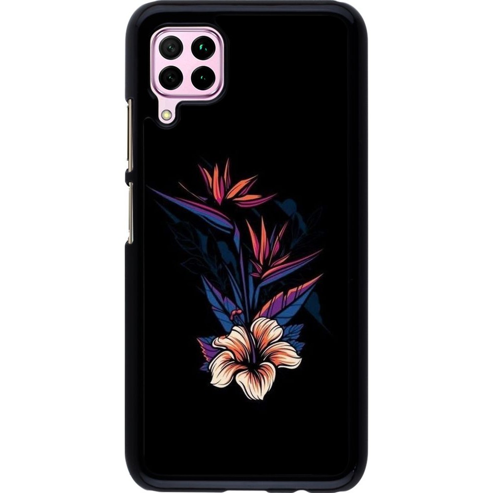 Coque Huawei P40 Lite - Dark Flowers