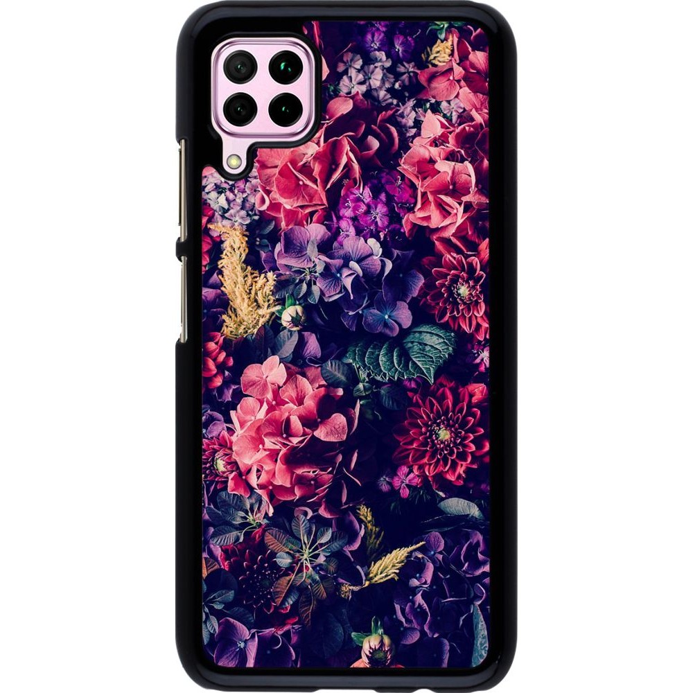 Coque Huawei P40 Lite - Flowers Dark