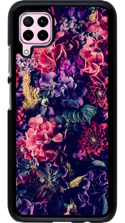 Coque Huawei P40 Lite - Flowers Dark