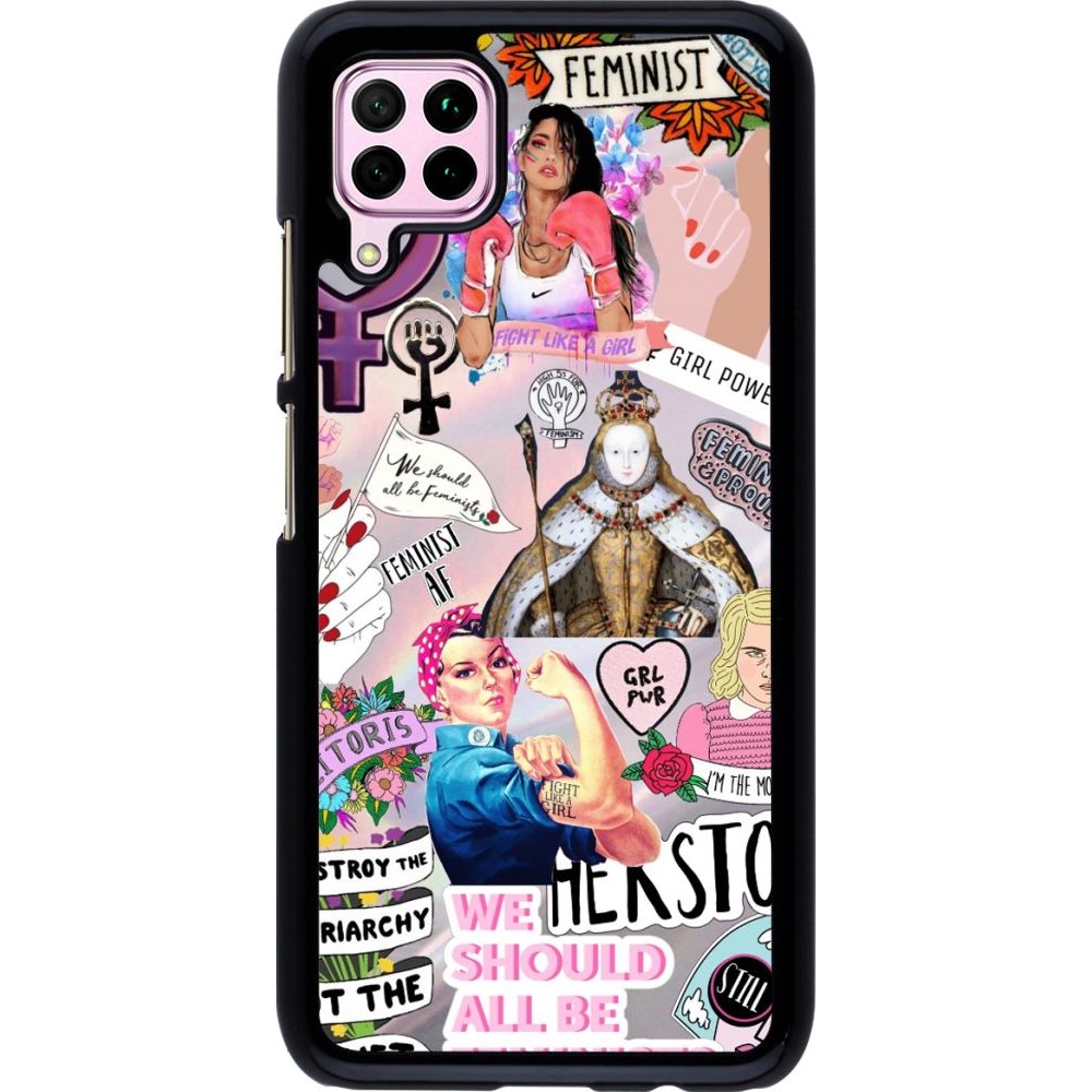 Coque Huawei P40 Lite - Girl Power Collage