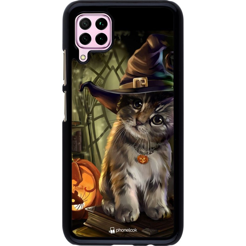 Coque Huawei P40 Lite - Halloween 21 Witch cat