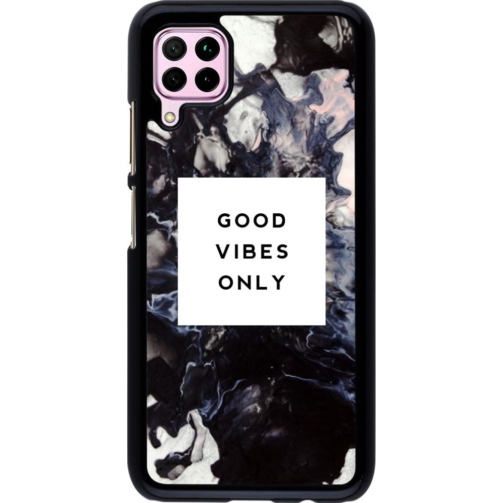 Coque Huawei P40 Lite - Marble Good Vibes Only