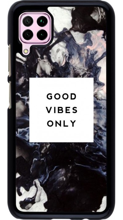 Coque Huawei P40 Lite - Marble Good Vibes Only