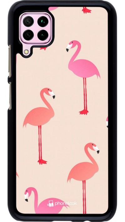 Coque Huawei P40 Lite - Pink Flamingos Pattern