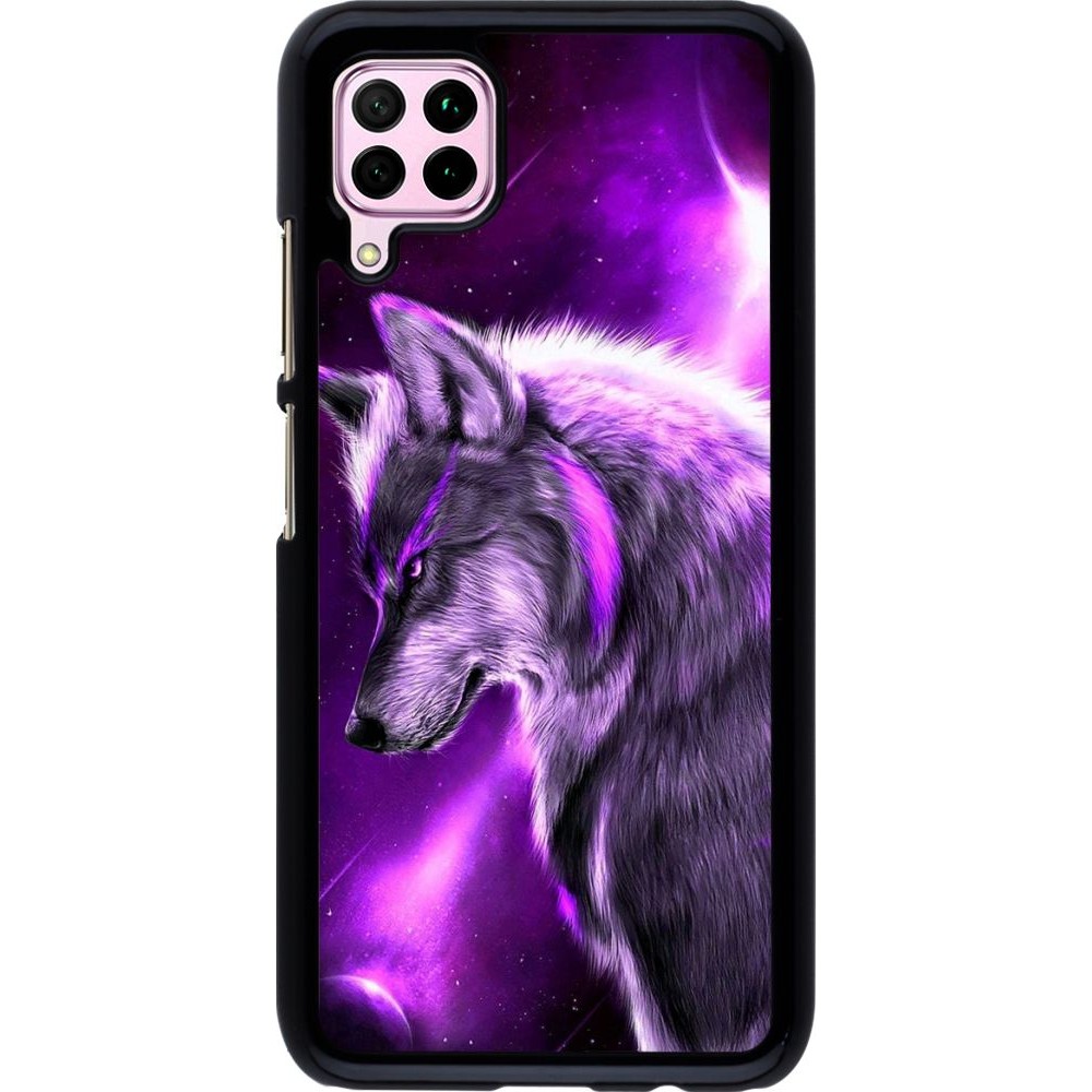 Coque Huawei P40 Lite - Purple Sky Wolf