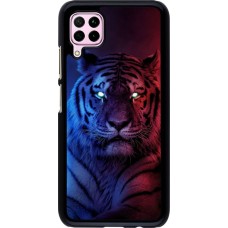 Coque Huawei P40 Lite - Tiger Blue Red