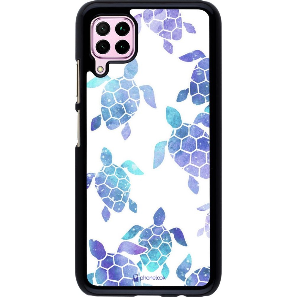 Coque Huawei P40 Lite - Turtles pattern watercolor