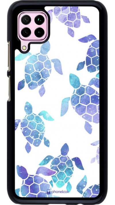 Coque Huawei P40 Lite - Turtles pattern watercolor