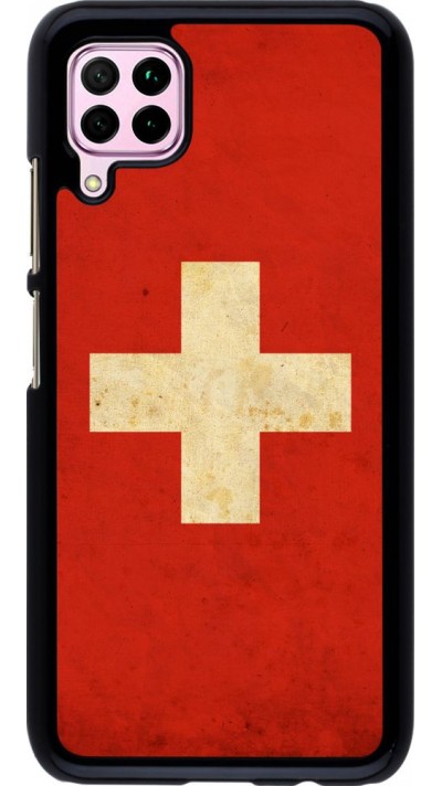 Hülle Huawei P40 Lite - Vintage Flag SWISS