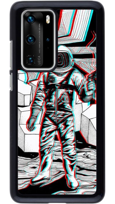 Hülle Huawei P40 Pro - Anaglyph Astronaut