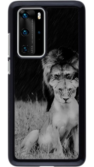 Coque Huawei P40 Pro - Angry lions