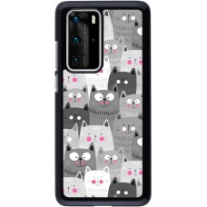 Coque Huawei P40 Pro - Chats gris troupeau