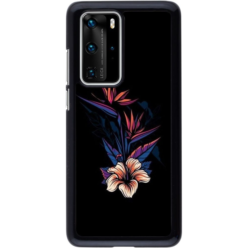 Coque Huawei P40 Pro - Dark Flowers