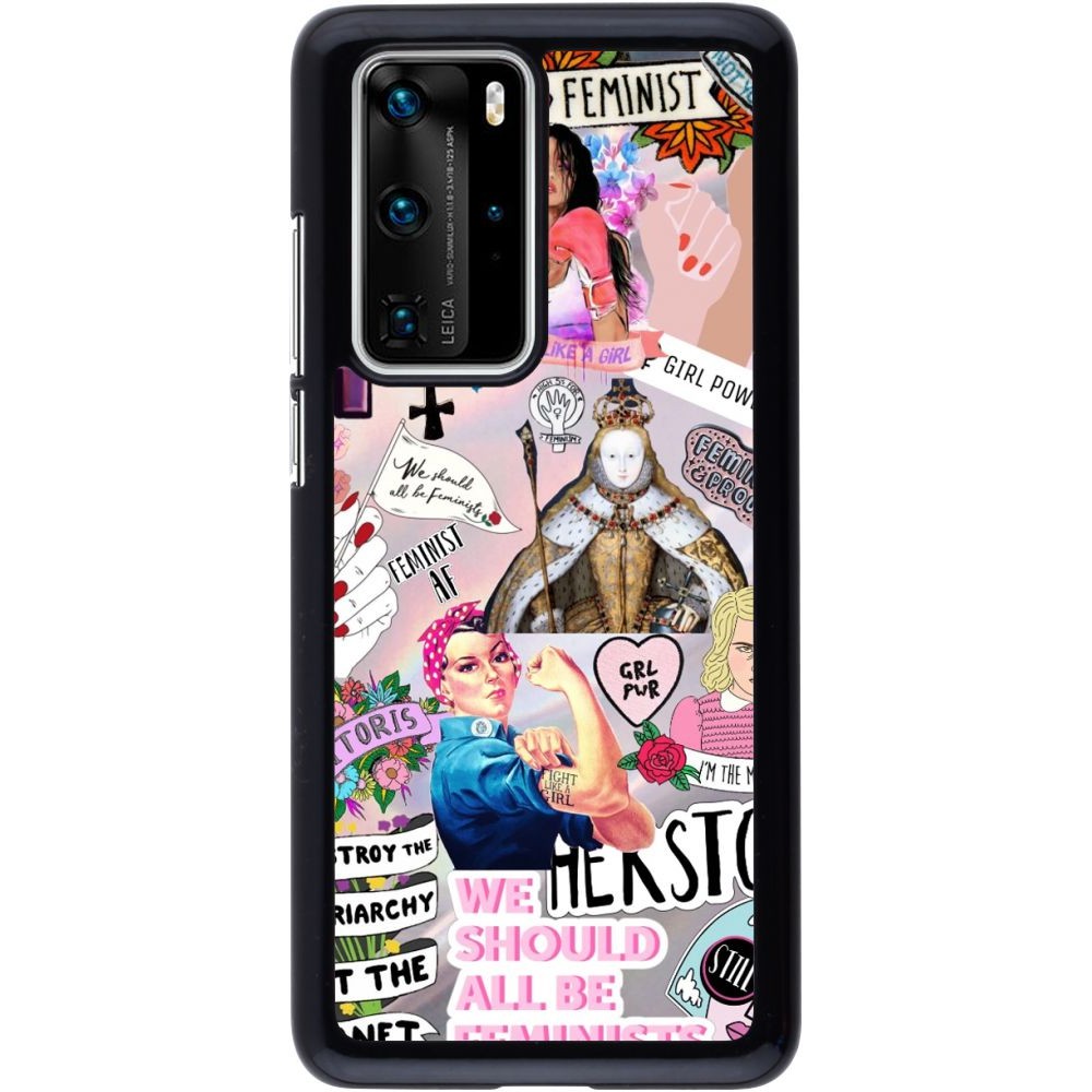 Coque Huawei P40 Pro - Girl Power Collage