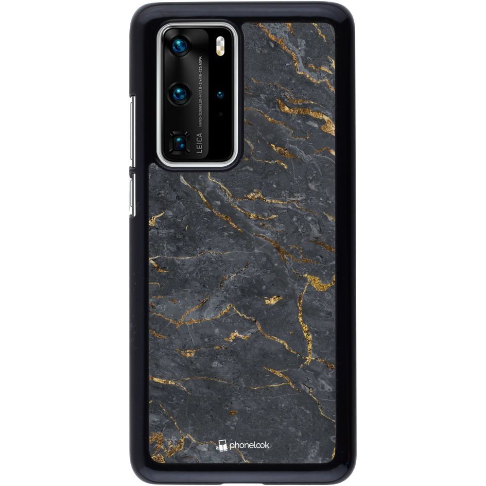 Coque Huawei P40 Pro - Grey Gold Marble