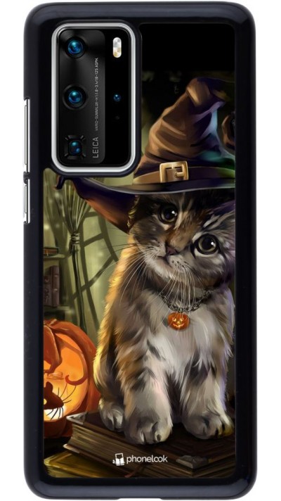 Coque Huawei P40 Pro - Halloween 21 Witch cat