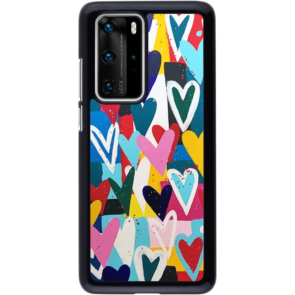 Coque Huawei P40 Pro - Joyful Hearts