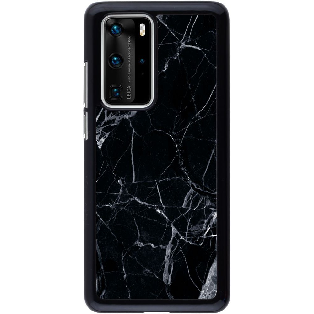 Coque Huawei P40 Pro - Marble Black 01