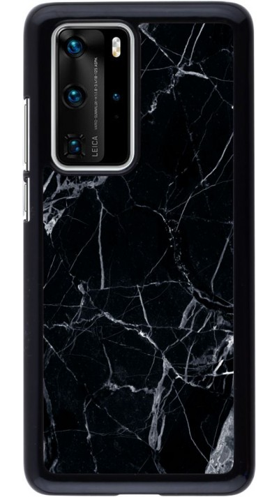 Coque Huawei P40 Pro - Marble Black 01