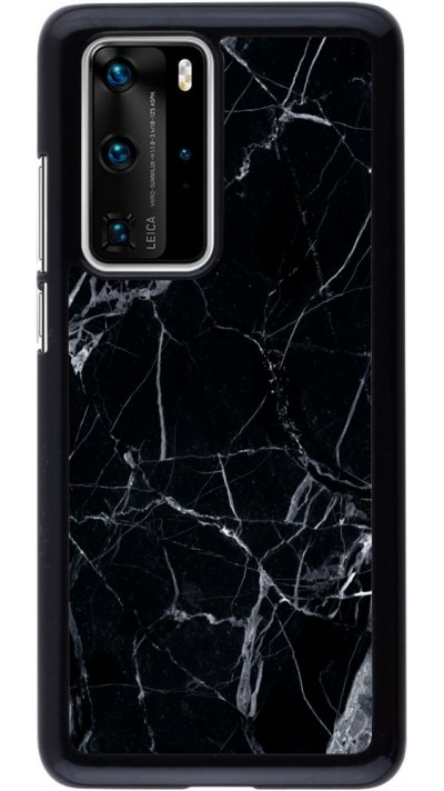 Coque Huawei P40 Pro - Marble Black 01
