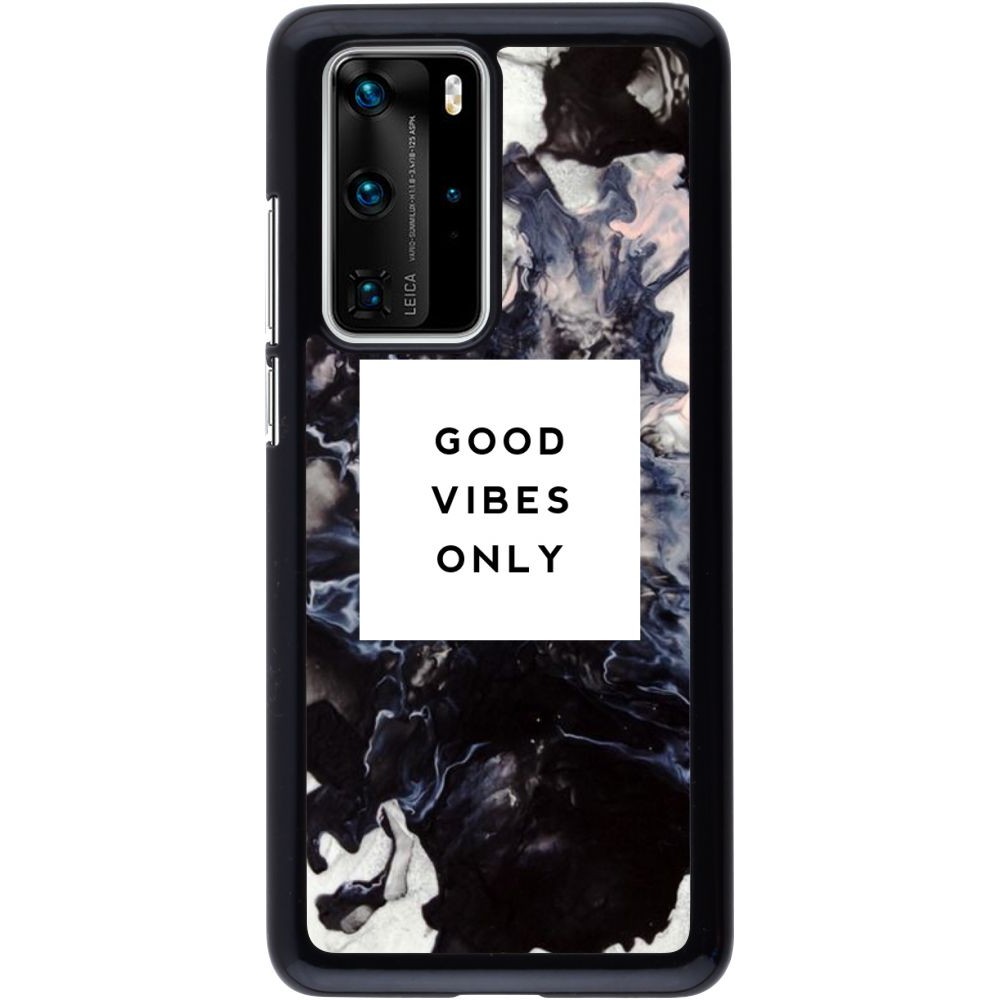 Coque Huawei P40 Pro - Marble Good Vibes Only