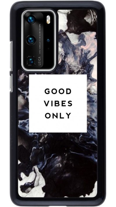 Coque Huawei P40 Pro - Marble Good Vibes Only