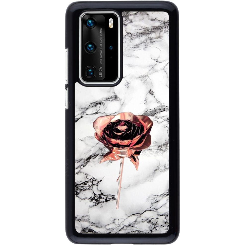 Coque Huawei P40 Pro - Marble Rose Gold