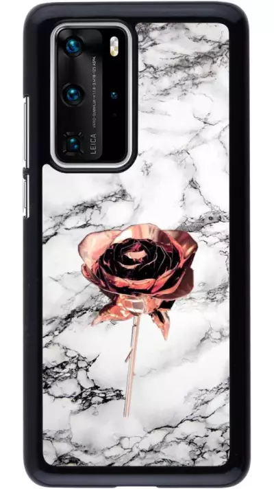 Coque Huawei P40 Pro - Marble Rose Gold