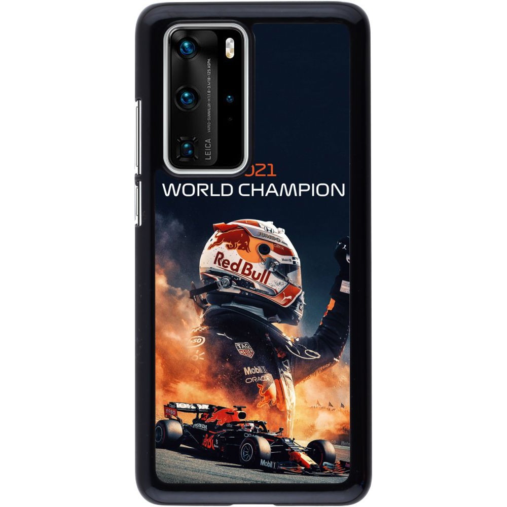Coque Huawei P40 Pro - Max Verstappen 2021 World Champion
