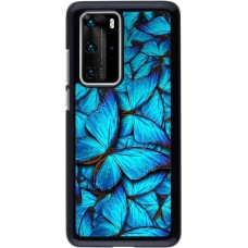 Coque Huawei P40 Pro - Papillon - Bleu