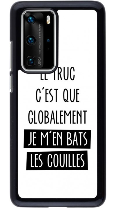 Coque Huawei P40 Pro - Le truc globalement bats les couilles