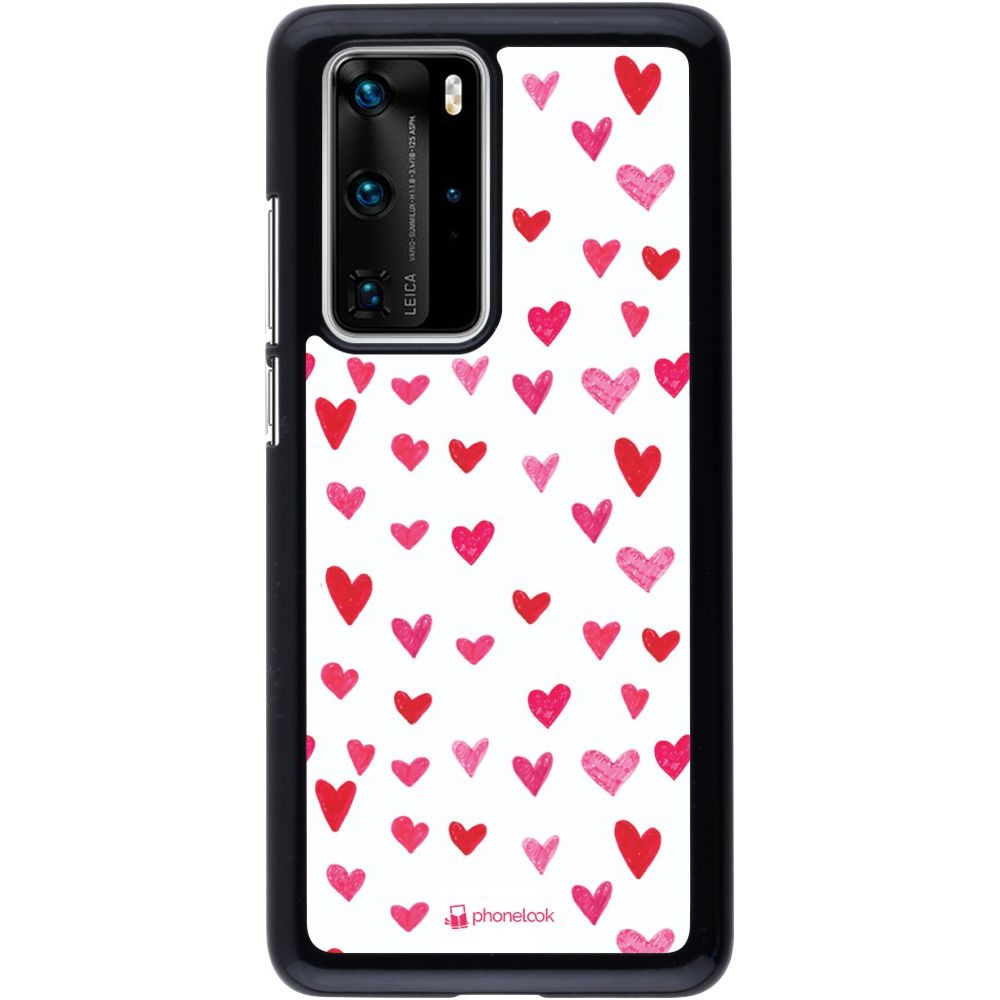 Coque Huawei P40 Pro - Valentine 2022 Many pink hearts