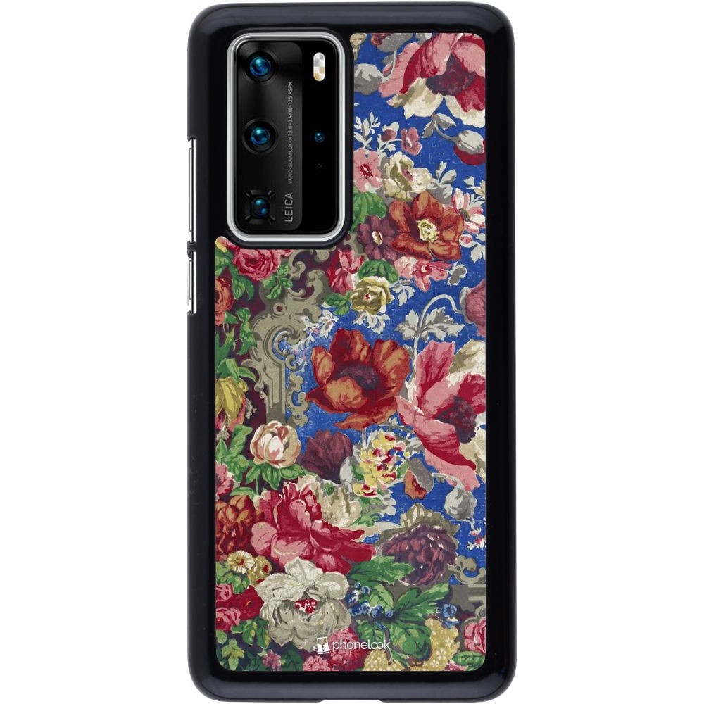 Coque Huawei P40 Pro - Vintage Art Flowers