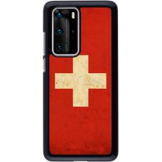 Coque Huawei P40 Pro - Vintage Flag SWISS