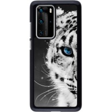 Coque Huawei P40 Pro - White tiger blue eye