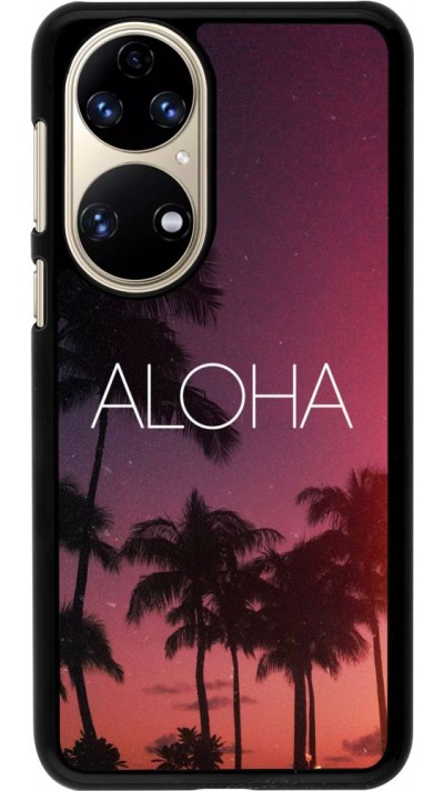 Coque Huawei P50 - Aloha Sunset Palms