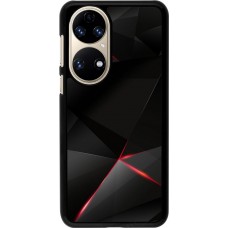 Coque Huawei P50 - Black Red Lines
