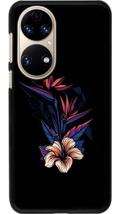 Coque Huawei P50 - Dark Flowers