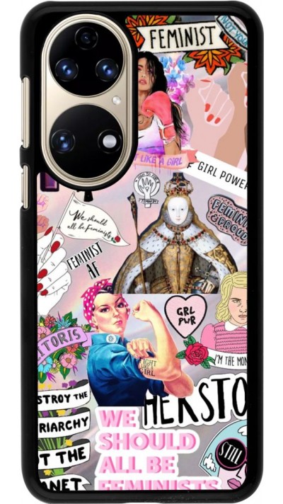 Coque Huawei P50 - Girl Power Collage