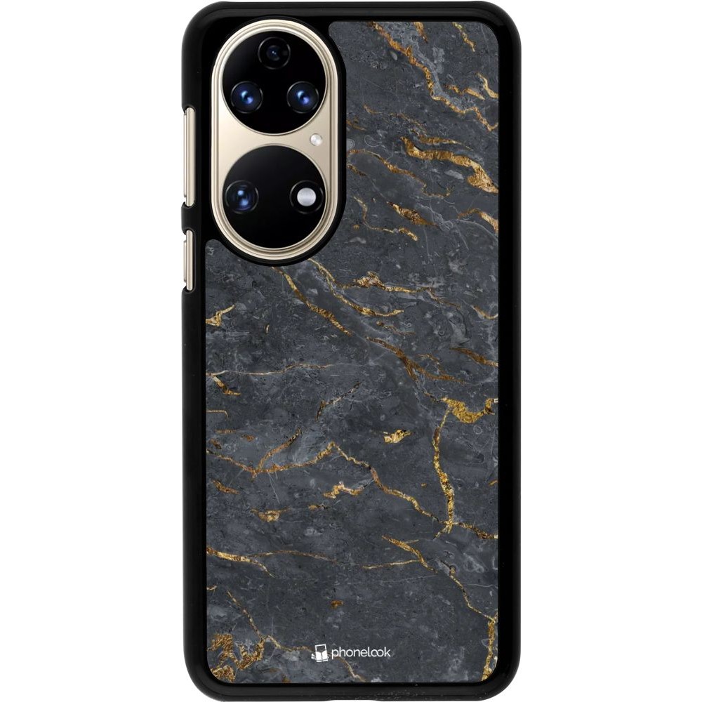 Coque Huawei P50 - Grey Gold Marble