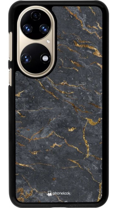 Coque Huawei P50 - Grey Gold Marble