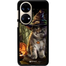 Hülle Huawei P50 - Halloween 21 Witch cat