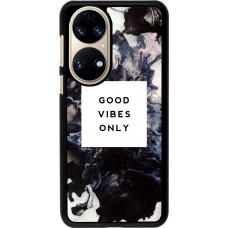 Coque Huawei P50 - Marble Good Vibes Only