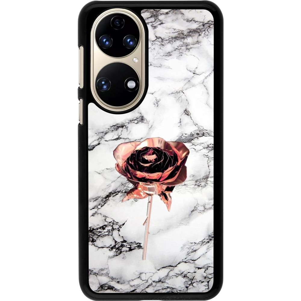 Coque Huawei P50 - Marble Rose Gold