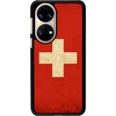 Hülle Huawei P50 - Vintage Flag SWISS