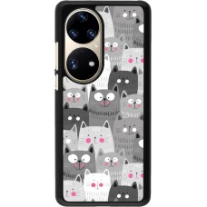 Coque Huawei P50 Pro - Chats gris troupeau